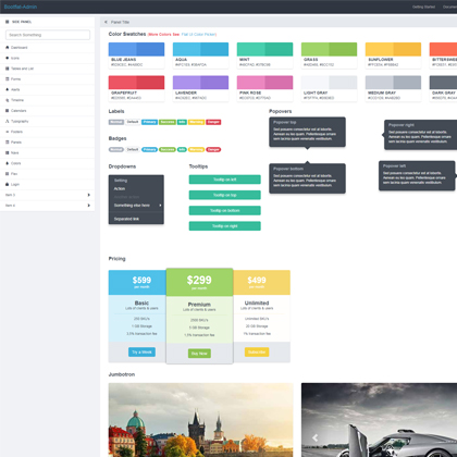 Bootflat Admin ̨UIģ